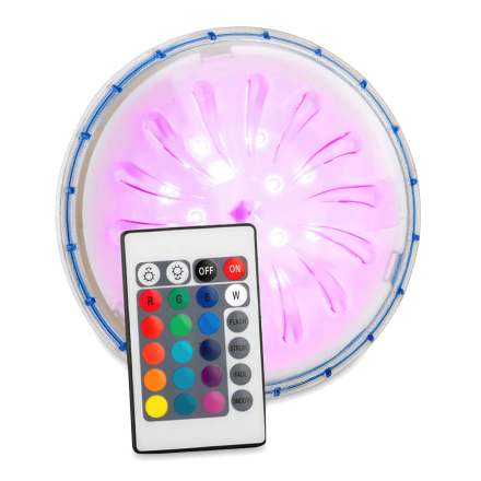 kolorowa lampka LED do basenu