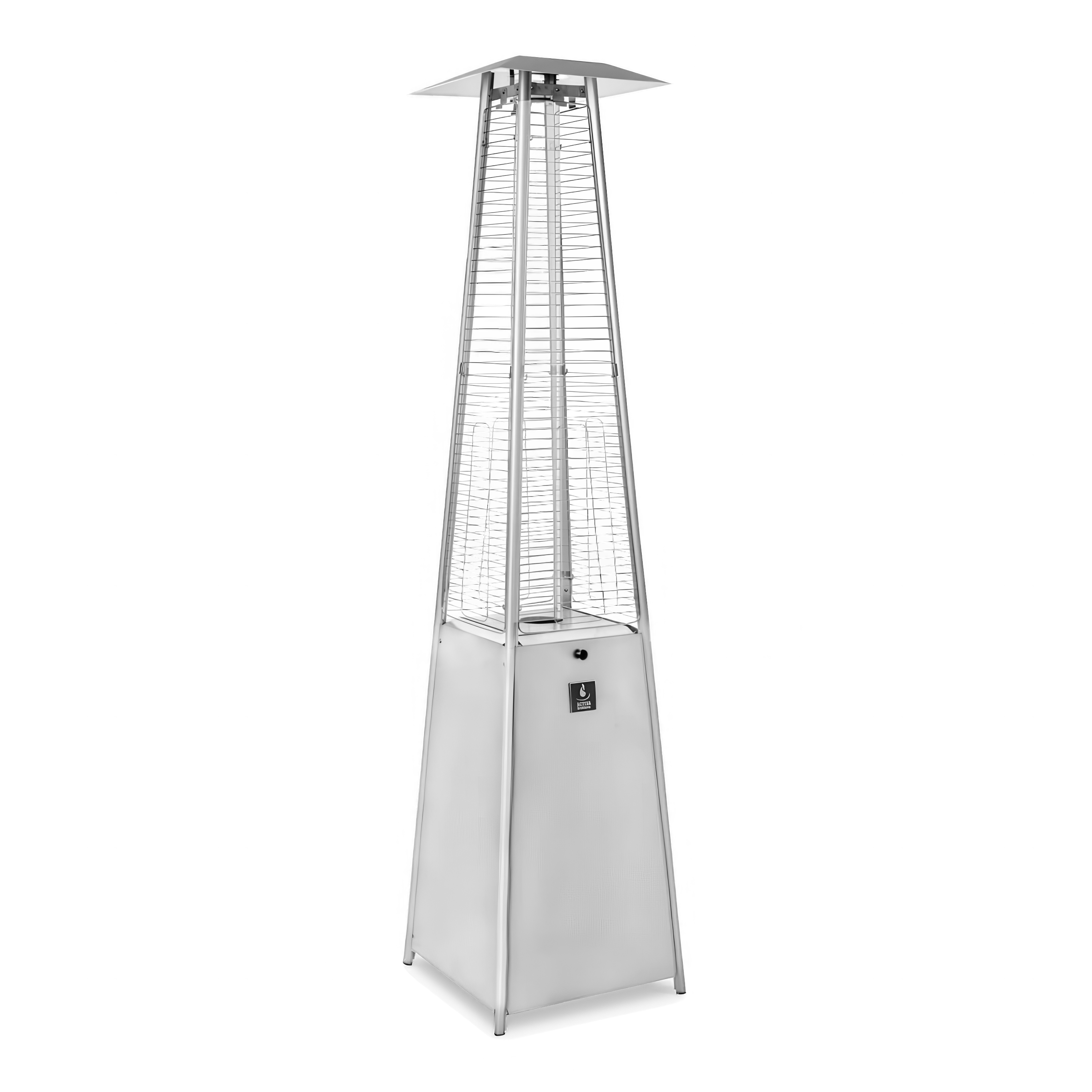 biały ogrzewacz kolumnowy gazowy