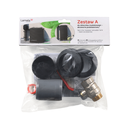 Zestaw przyłączeniowy A do zbiornika modułowego - LAMELA
