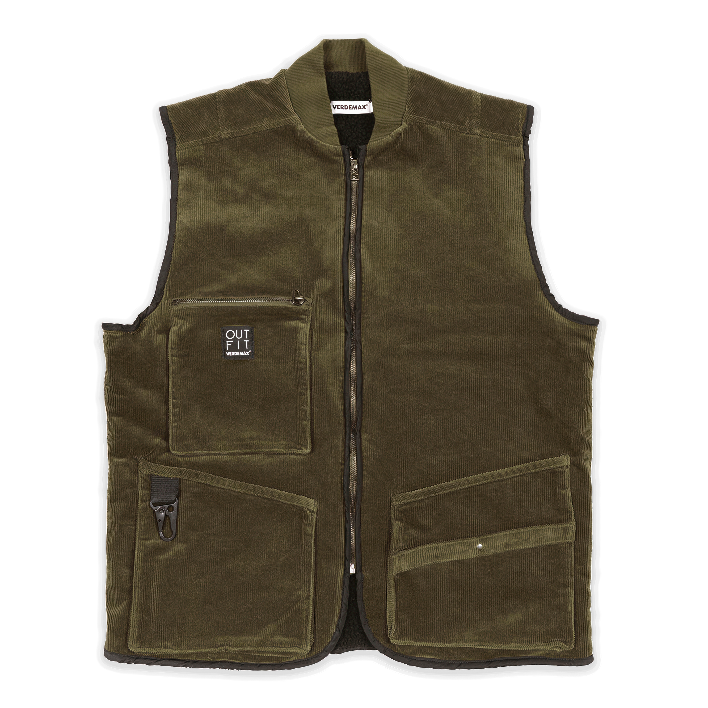 Jesienna kamizelka sztruksowa ABETE Olivine, rozmiar XL - Verdemax