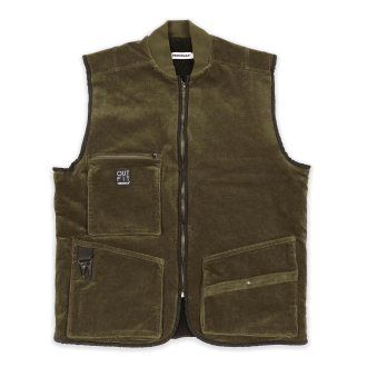 Jesienna kamizelka sztruksowa ABETE Olivine, rozmiar L - Verdemax