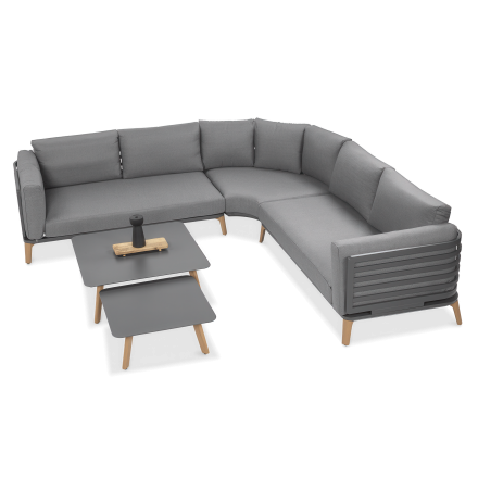 Narożnik ogrodowy RADISSON CAFFE Grey - Furrore