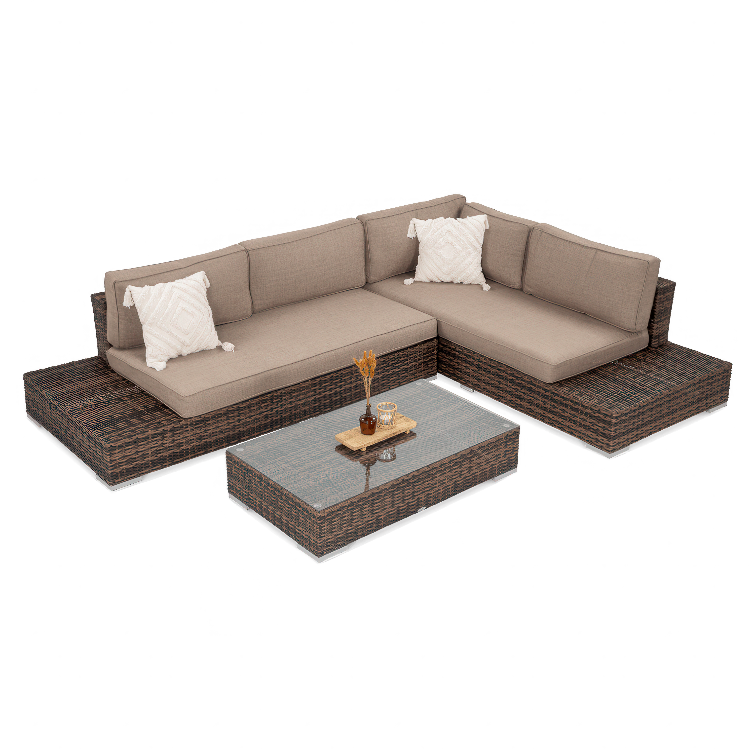 Narożnik technorattanowy VERONA Brown