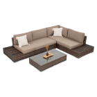 Narożnik technorattanowy VERONA Brown