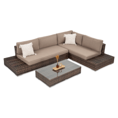 Narożnik technorattanowy VERONA Brown