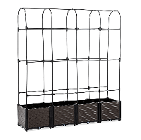 Skrzynia uprawowa + stojak zaokrąglony GROW ROUND SET L 168x42x180cm - CULTIVO