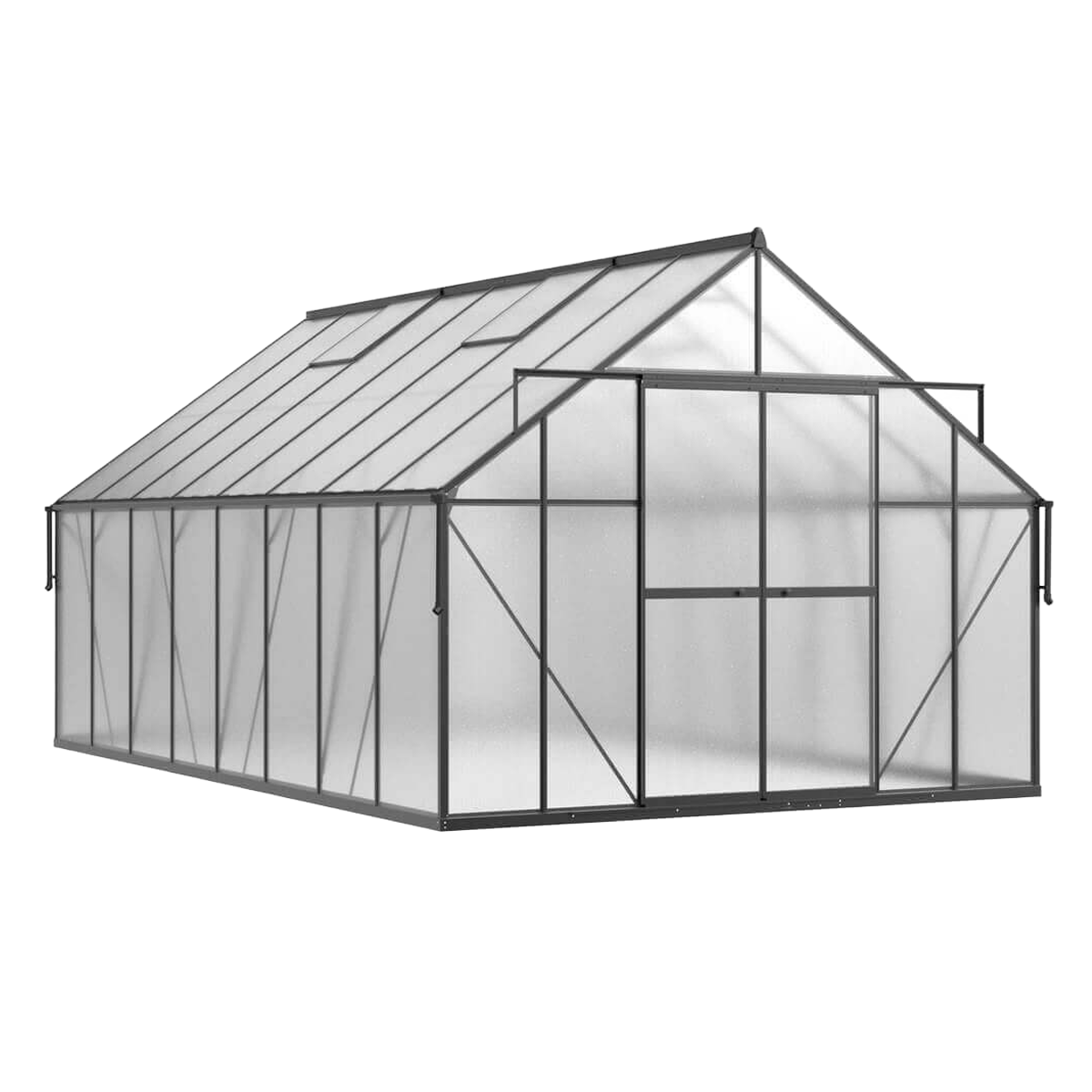 aranżacja szklarni z poliwęglanu "slide in"