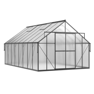 aranżacja szklarni z poliwęglanu "slide in"