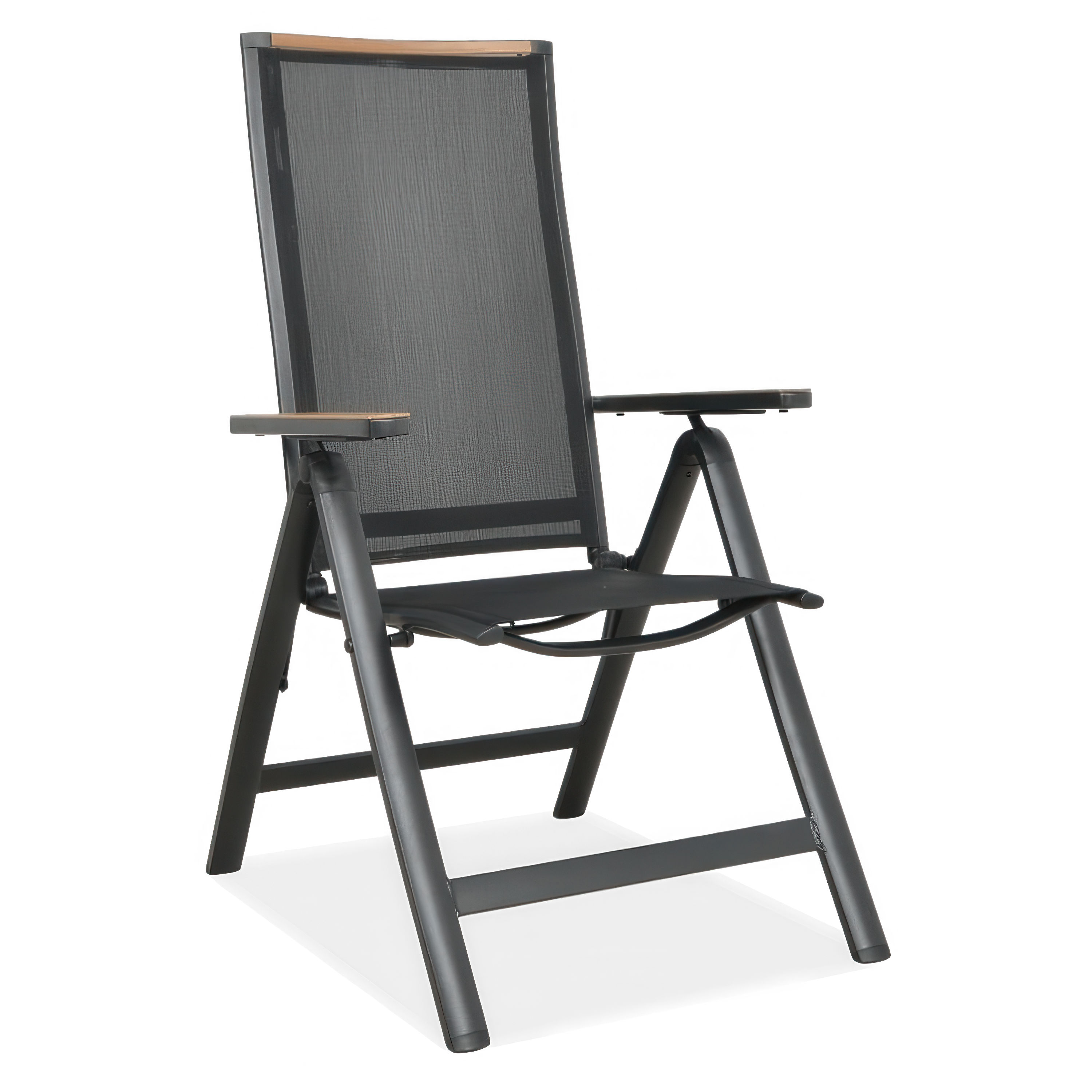 Krzesło z regulowanym oparciem BRISBANE Black