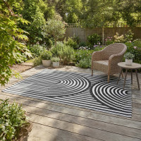 Dywan tarasowy 160x230 cm Black - MOODME