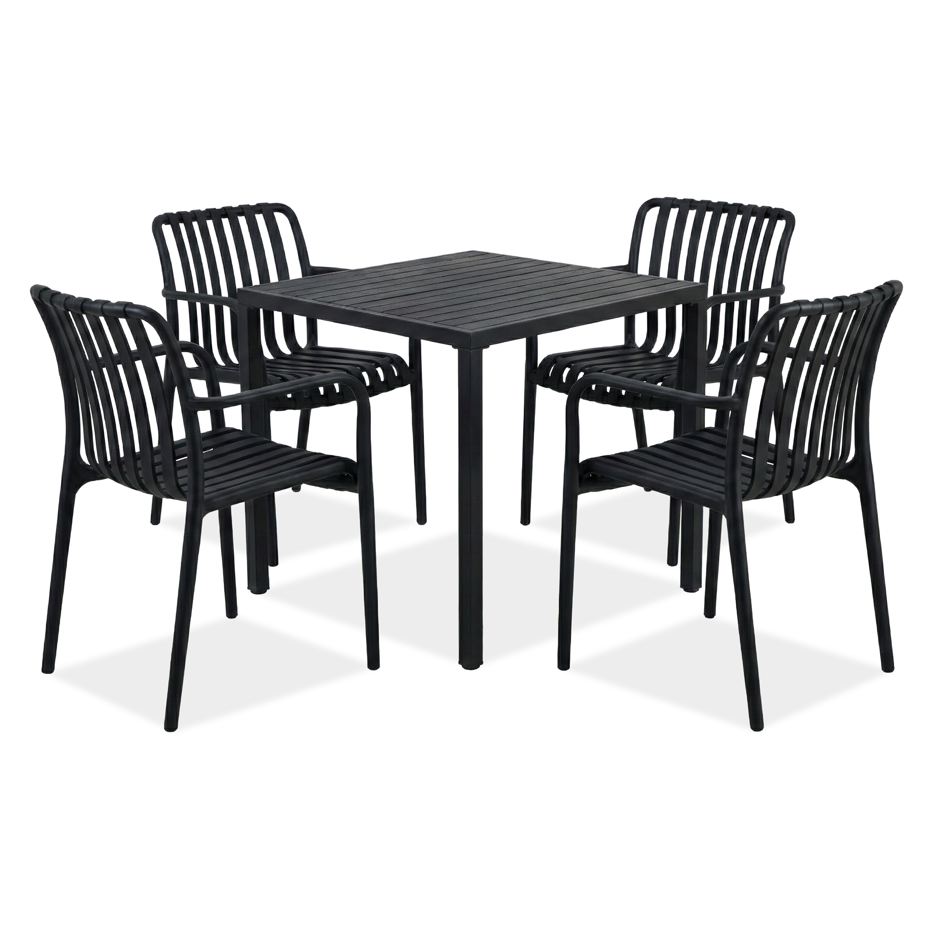 Zestaw jadalniany RONA/BRIS Black -  Bjørkka 