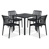 Zestaw jadalniany RONA/BRIS Black - Bjørkka