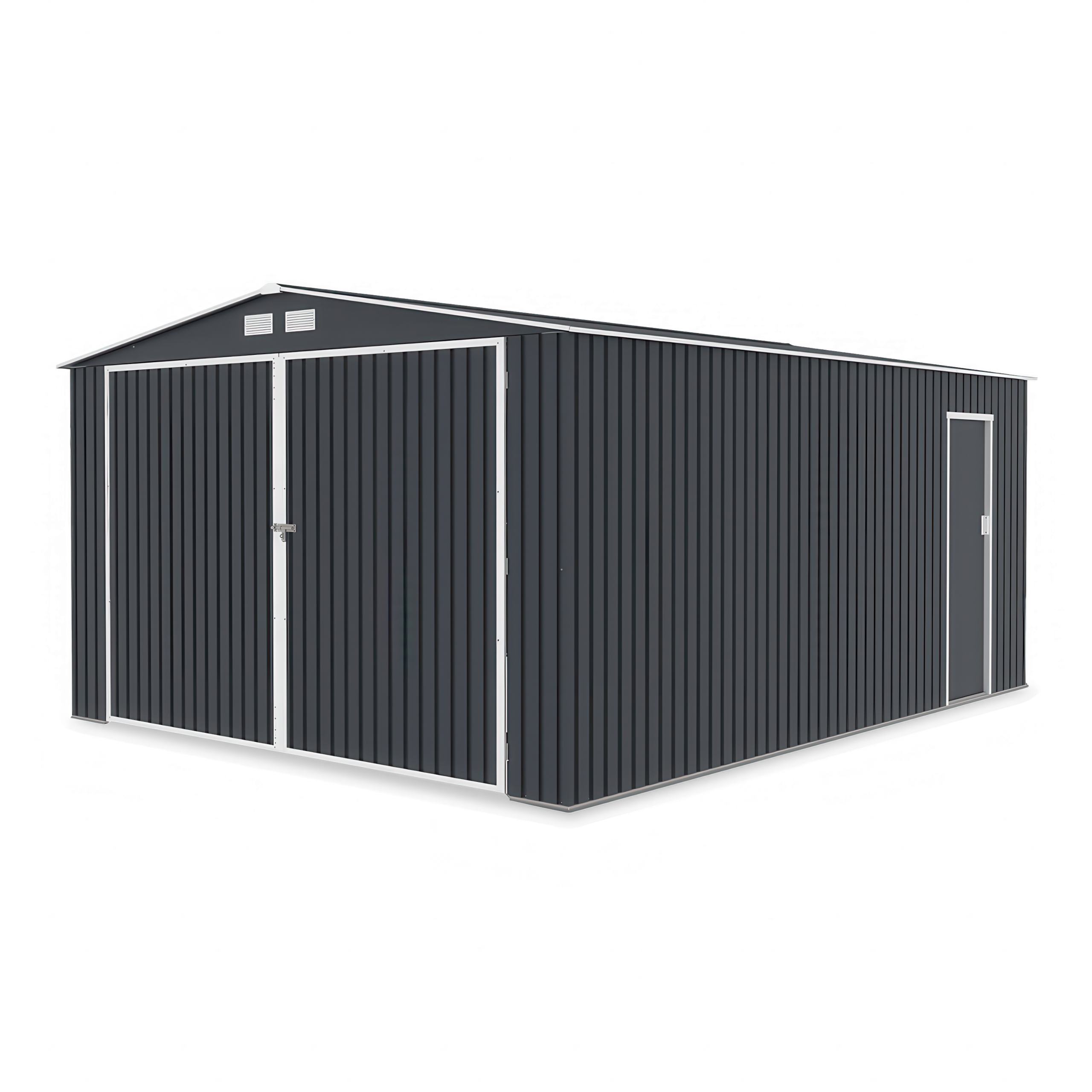 Gaultハウス Metalowy garaż Kingston 380x480cm Cold Grey