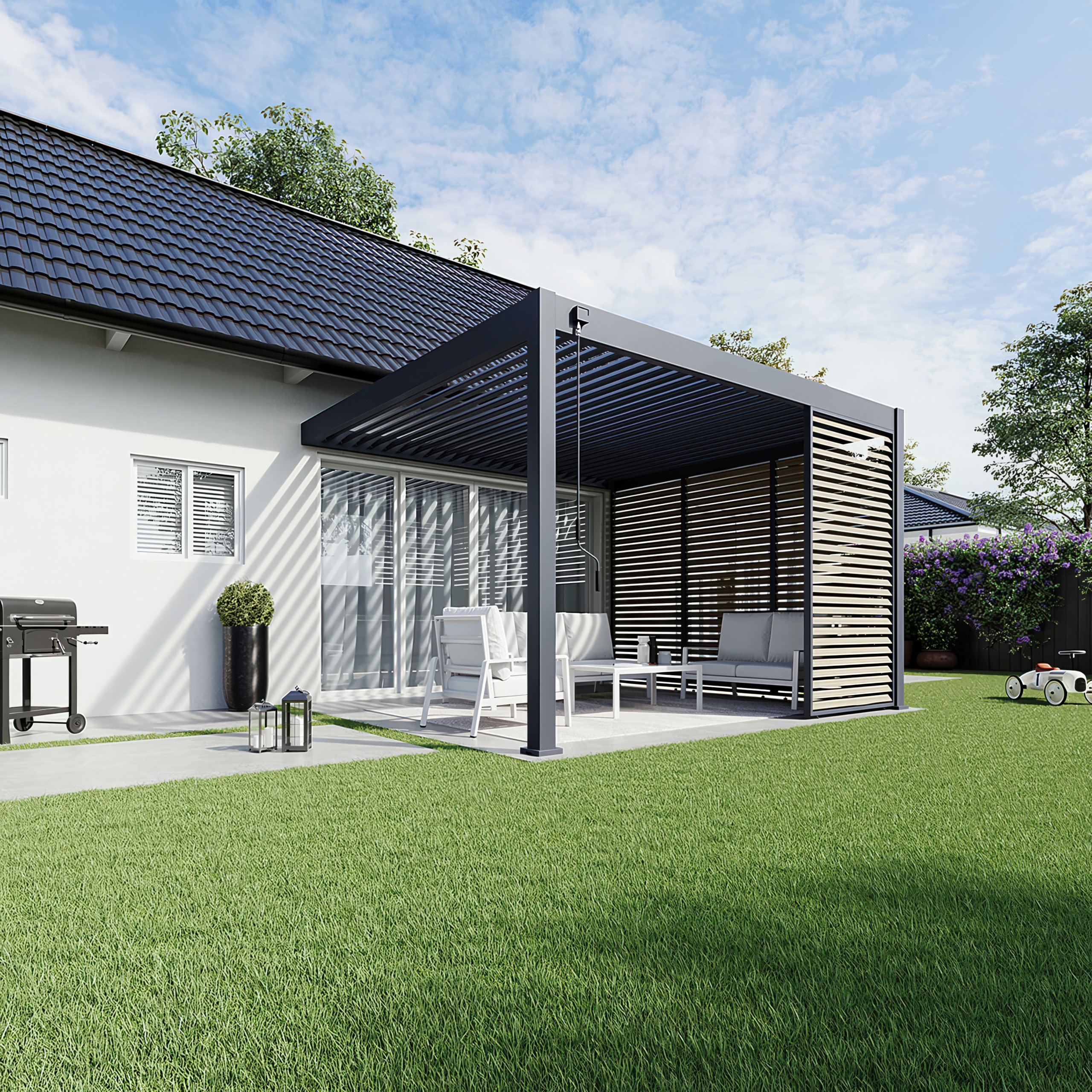 Pergola 6x4 Wandmontage