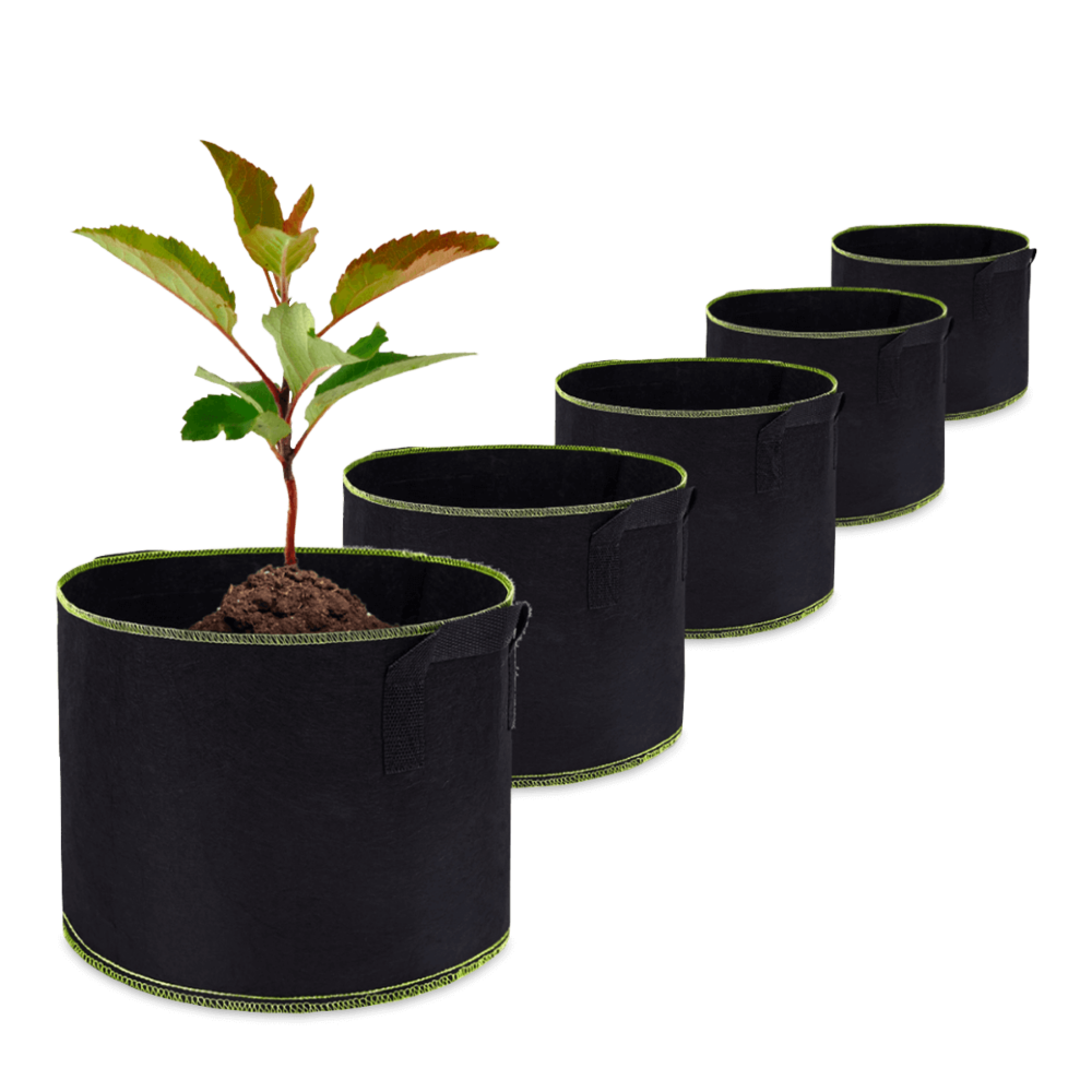 【セール】福袋のファッション通販 5 komplet - Black 10L materiałowa Donica szt. Garden Focus - GardenStructures&GerminationEquipment