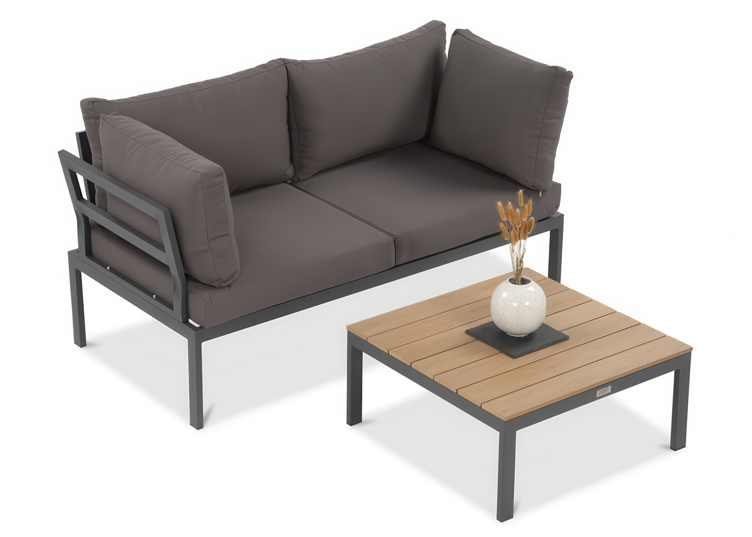 Zestaw mebli ogrodowych narożnik Focus Garden JAVA Dark Grey