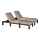 Zestaw leżaków ogrodowych  DAYTONA DELUXE Brown 2 szt.