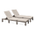 Zestaw dwóch leżaków ogrodowych DAYTONA DELUXE Cappuccino