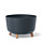 Doniczka na nóżkach Gracia Standard 39x39x27cm antracyt - PROSPERPLAST