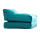Fotel sako do siedzenia i leżenia LOUNGE Turquoise - Focus Garden