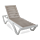 Leżak LOMBOK White Taupe - Focus Garden