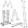 Wielofunkcyjna drabina aluminiowa z podestem 4x3 - Hardmaister