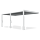 Pergola tarasowa DELUXE Wall 3,6x6 White - Gutroof