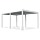 Pergola ogrodowa DELUXE Automatic + LED 3,6x5,3 White - Gutroof