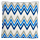 Poduszka na meble Geometric Blue 45x45 - MoodMe 