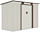 Domek ogrodowy OREGON 261x121cm Beige - Hardmaister