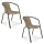 Zestaw krzeseł SIMPLE Cappucino 2szt - Focus Garden