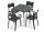 Zestaw mebli ogrodowych PANORA 4+1 anthracite - NOVUSSI