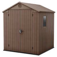 Domek ogrodowy DARWIN 6x6 Brown - 190x182cm - KETER