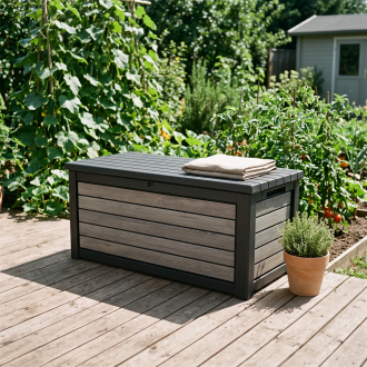Deco deck skrzynia ogrodowa 630L Ashwood - Keter — aranżacja