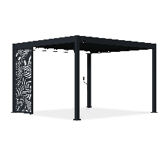 Panel ozdobny DECO 1.2 m do pergoli ELEGANCE/DELUXE/FUSION Anthracite - Gutroof