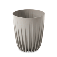 Doniczka dekoracyjna MIRA Eco wood 25cm szara - LAMELA