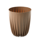 Doniczka dekoracyjna MIRA Eco wood 25cm natural - LAMELA