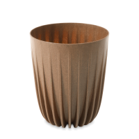 Doniczka dekoracyjna MIRA Eco wood 25cm natural - LAMELA