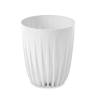 Doniczka dekoracyjna MIRA Eco recycled 19cm biała - LAMELA