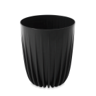 Doniczka dekoracyjna MIRA Eco recycled 25cm czarna - LAMELA