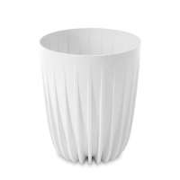 Doniczka dekoracyjna MIRA Eco recycled 25cm biała - LAMELA
