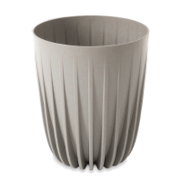 Doniczka dekoracyjna MIRA Eco wood 30cm szara - LAMELA