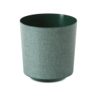 Doniczka ozdobna GAMA 19cm textil awokado - LAMELA