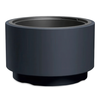 doniczka ozdobna w kolorze antracytowym