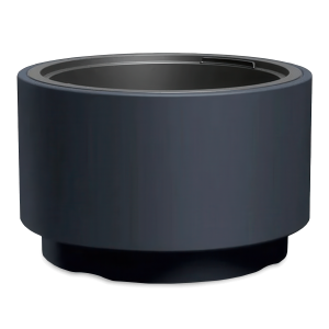 doniczka ozdobna w kolorze antracytowym