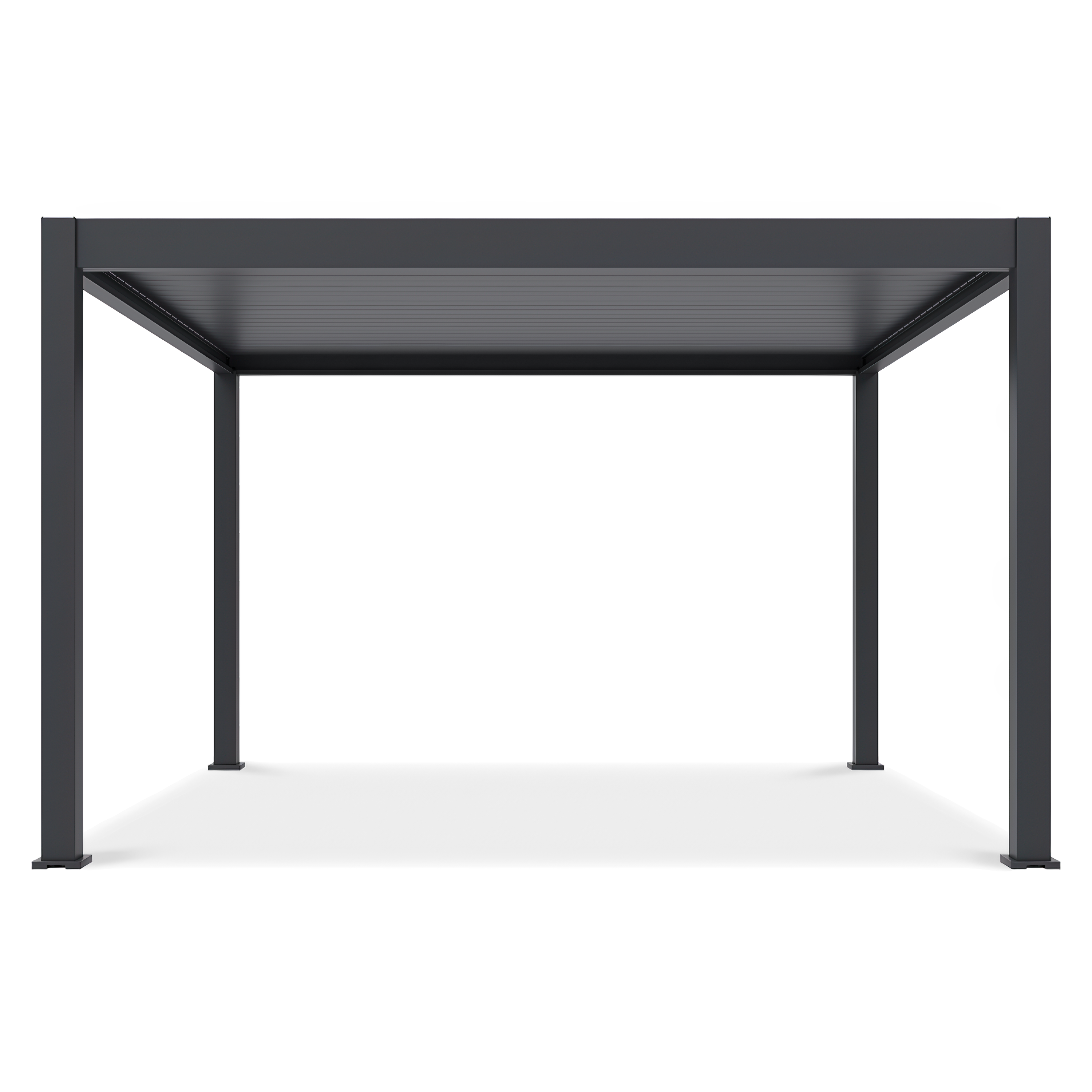 Pergola tarasowa DELUXE PRO Automatic 4x4 + LED, Anthracite - Gutroof