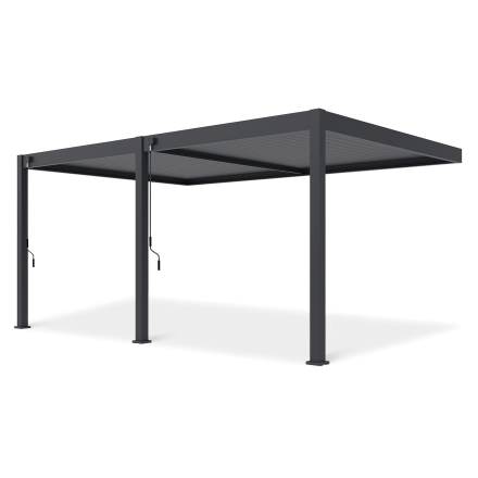 Pergola przyścienna DELUXE Wall 3,6x5,3 Anthracite - Gutroof