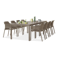 Zestaw ogrodowy Nardi NET/RIO - 8/210 Tortora