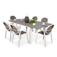 Zestaw ogrodowy Nardi PALMA/ALLORO - 6/140 Bianco Tortora