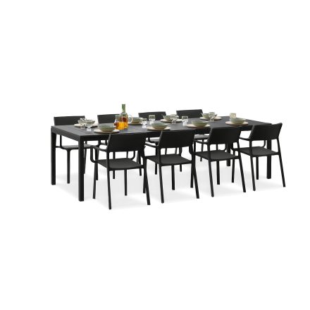 Zestaw ogrodowy Nardi TRILL/RIO - 8/210 Antracite